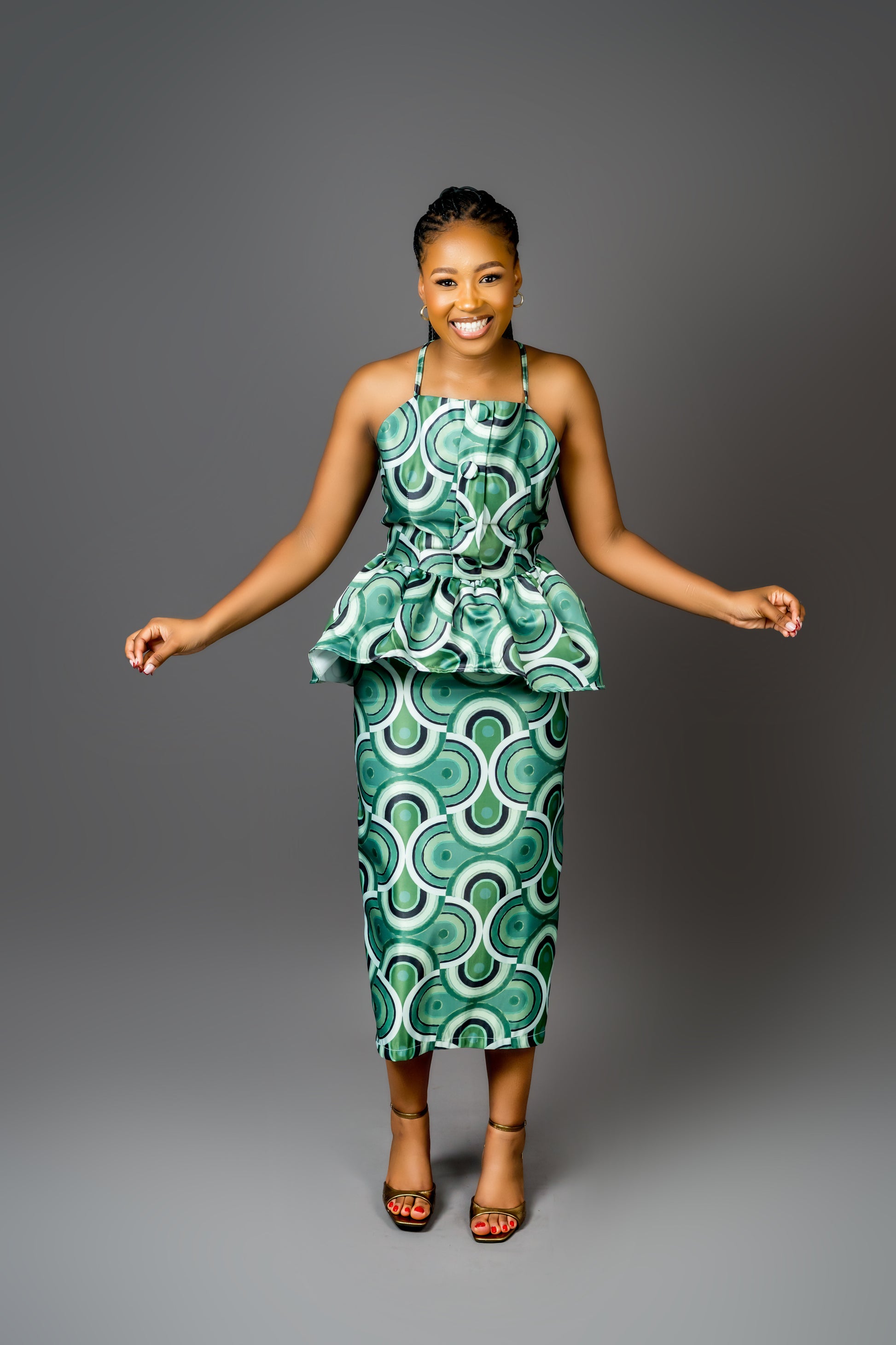 Satin midi skirt (pre-order)
