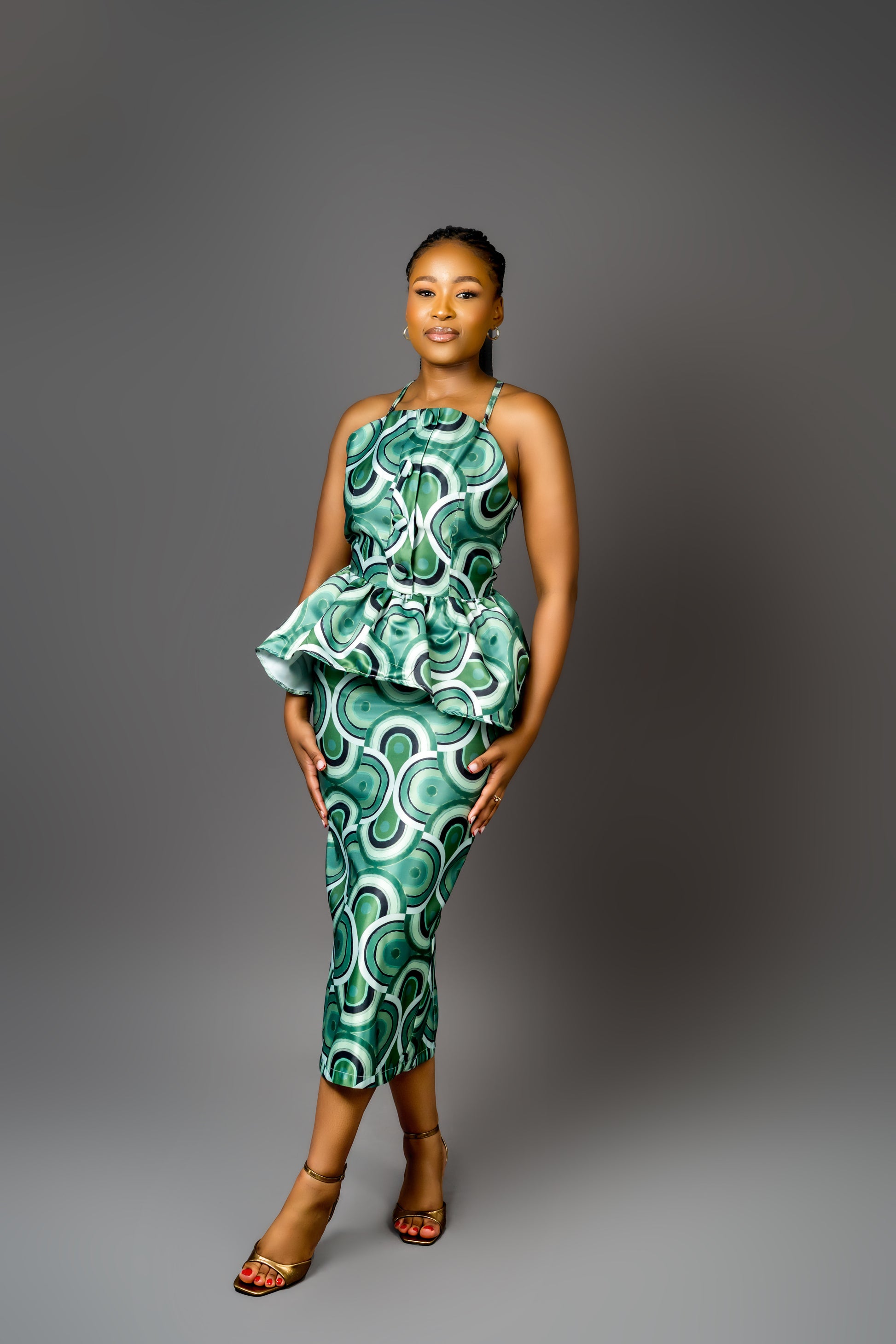 Satin midi skirt (pre-order)